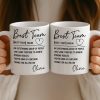 Custom Mug - Personalized Birthday Gifts For Coworker, Work Bestie - Work Feels Lighter With You Custom Mug - Personalized Birthday Gifts For Coworker, Work Bestie - Work Feels Lighter With You