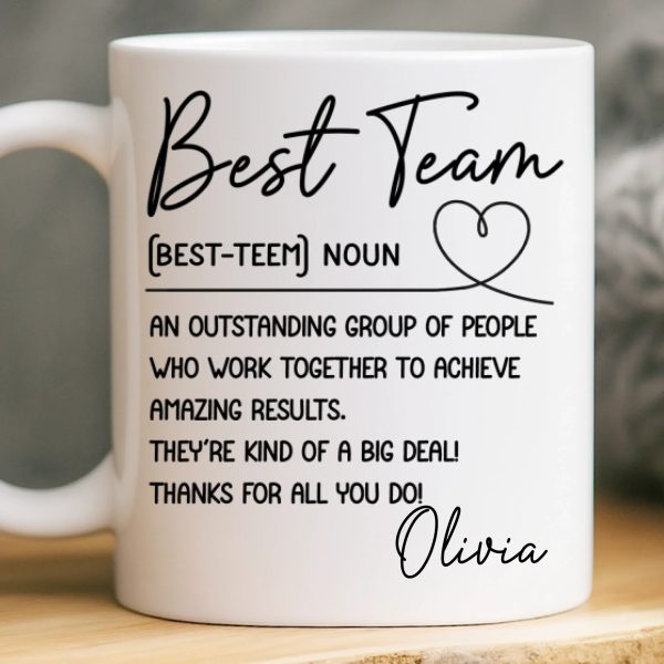 Custom Mug - Personalized Birthday Gifts For Coworker, Work Bestie - Work Feels Lighter With You Custom Mug - Personalized Birthday Gifts For Coworker, Work Bestie - Work Feels Lighter With You