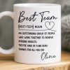 Custom Mug - Personalized Birthday Gifts For Coworker, Work Bestie - Work Feels Lighter With You Custom Mug - Personalized Birthday Gifts For Coworker, Work Bestie - Work Feels Lighter With You