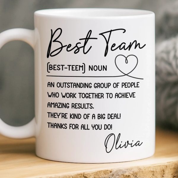 Custom Mug - Personalized Birthday Gifts For Coworker, Work Bestie - Work Feels Lighter With You Custom Mug - Personalized Birthday Gifts For Coworker, Work Bestie - Work Feels Lighter With You