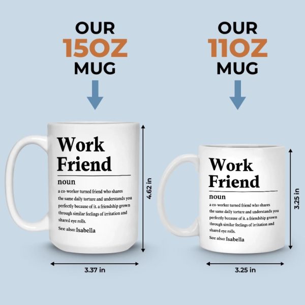 Custom Mug - Personalized Birthday Gifts For Coworker, Work Bestie - Work Friend Custom Mug - Personalized Birthday Gifts For Coworker, Work Bestie - Work Friend