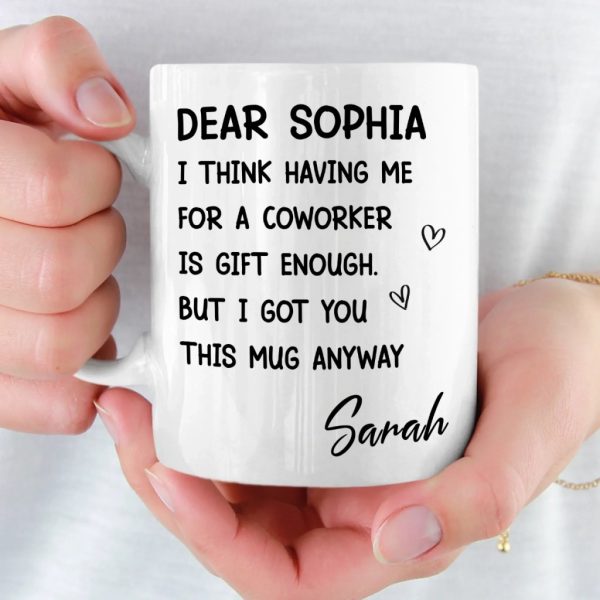 Custom Mug - Personalized Birthday Gifts For Coworker, Work Bestie - Your Effort Inspires Me Custom Mug - Personalized Birthday Gifts For Coworker, Work Bestie - Your Effort Inspires Me