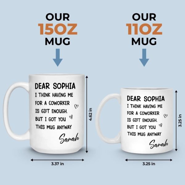 Custom Mug - Personalized Birthday Gifts For Coworker, Work Bestie - Your Effort Inspires Me Custom Mug - Personalized Birthday Gifts For Coworker, Work Bestie - Your Effort Inspires Me