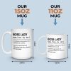 Custom Mug - Personalized Birthday Gifts For Coworker, Work Bestie, Boss - Leading Life Like A Boss Lady