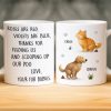 Custom Mug - Personalized Birthday Gifts For Dog Cat Lovers, Dog Dad And Mom, Cat Owners - Cleaning Poop, Earning Love Custom Mug - Personalized Birthday Gifts For Dog Cat Lovers, Dog Dad And Mom, Cat Owners - Cleaning Poop, Earning Love