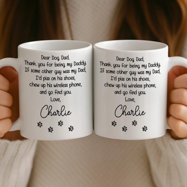 Custom Mug - Personalized Birthday Gifts For Dog Lovers, Dog Dad And Mom - A Little Humor, A Lot Of Love Custom Mug - Personalized Birthday Gifts For Dog Lovers, Dog Dad And Mom - A Little Humor, A Lot Of Love