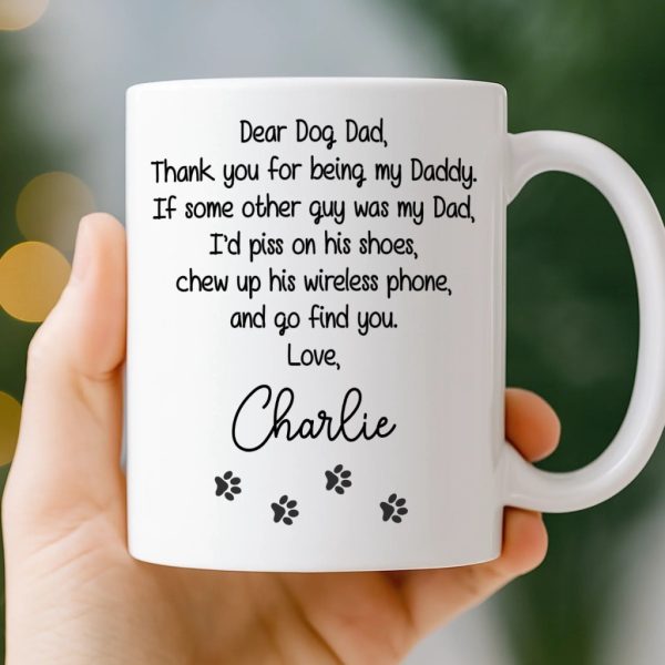 Custom Mug - Personalized Birthday Gifts For Dog Lovers, Dog Dad And Mom - A Little Humor, A Lot Of Love Custom Mug - Personalized Birthday Gifts For Dog Lovers, Dog Dad And Mom - A Little Humor, A Lot Of Love