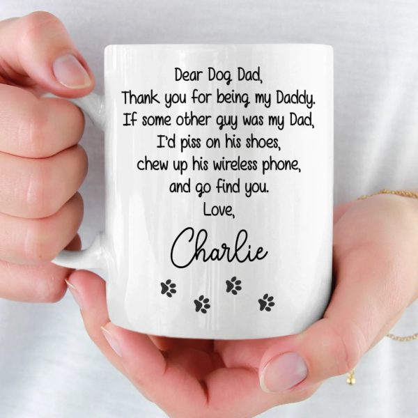 Custom Mug - Personalized Birthday Gifts For Dog Lovers, Dog Dad And Mom - A Little Humor, A Lot Of Love Custom Mug - Personalized Birthday Gifts For Dog Lovers, Dog Dad And Mom - A Little Humor, A Lot Of Love