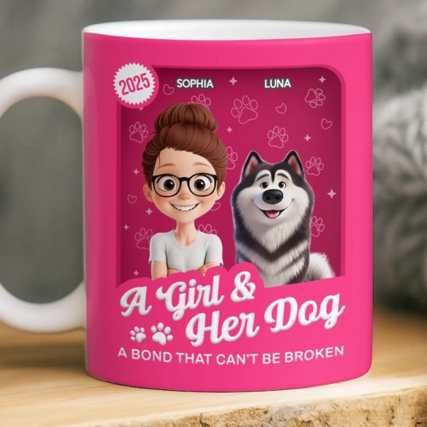 Custom Mug - Personalized Birthday Gifts For Dog Lovers, Dog Dad And Mom - Forever My Little Buddy Custom Mug - Personalized Birthday Gifts For Dog Lovers, Dog Dad And Mom - Forever My Little Buddy