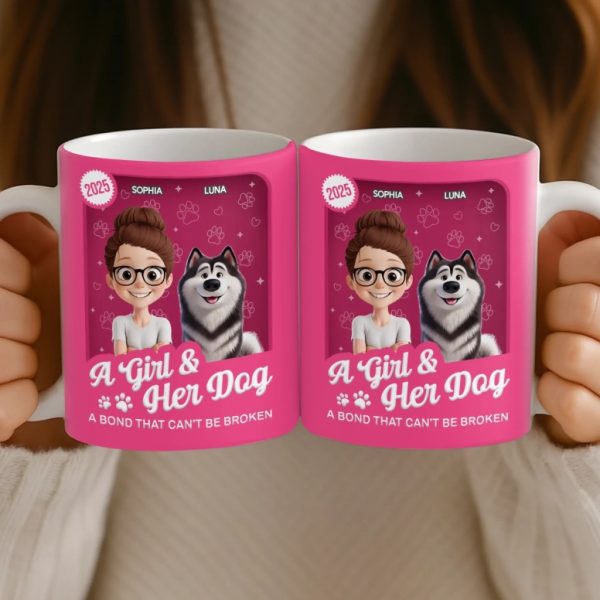 Custom Mug - Personalized Birthday Gifts For Dog Lovers, Dog Dad And Mom - Forever My Little Buddy Custom Mug - Personalized Birthday Gifts For Dog Lovers, Dog Dad And Mom - Forever My Little Buddy