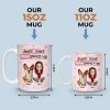 Custom Mug - Personalized Birthday Gifts For Dog Lovers, Dog Dad And Mom - Girl Surrounded By Dogs Custom Mug - Personalized Birthday Gifts For Dog Lovers, Dog Dad And Mom - Girl Surrounded By Dogs