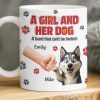 Custom Mug - Personalized Birthday Gifts For Dog Lovers, Dog Dad And Mom - I Work For Dog Treats