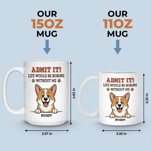Custom Mug - Personalized Birthday Gifts For Dog Lovers, Dog Dad And Mom - Instant Mood Booster Custom Mug - Personalized Birthday Gifts For Dog Lovers, Dog Dad And Mom - Instant Mood Booster