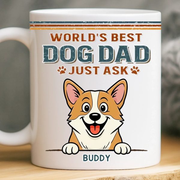 Custom Mug - Personalized Birthday Gifts For Dog Lovers, Dog Dad And Mom - Life Feels Better With Pets Custom Mug - Personalized Birthday Gifts For Dog Lovers, Dog Dad And Mom - Life Feels Better With Pets