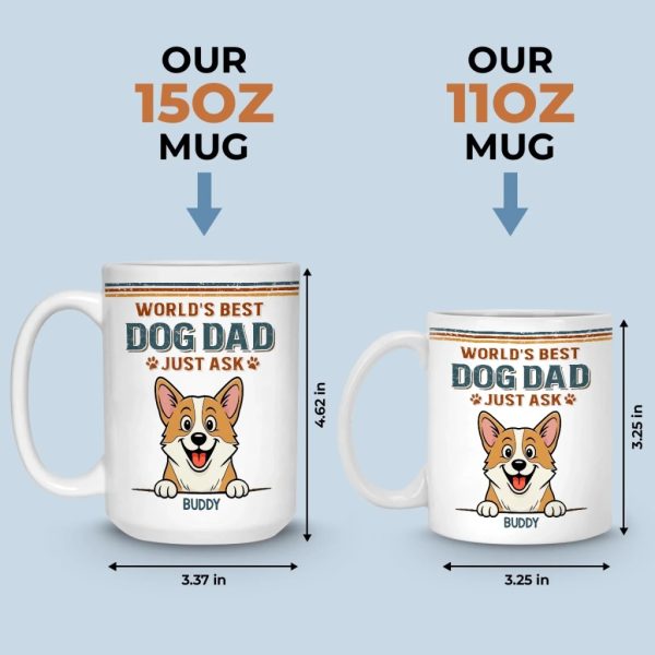 Custom Mug - Personalized Birthday Gifts For Dog Lovers, Dog Dad And Mom - Life Feels Better With Pets Custom Mug - Personalized Birthday Gifts For Dog Lovers, Dog Dad And Mom - Life Feels Better With Pets