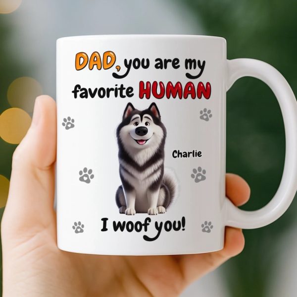 Custom Mug - Personalized Birthday Gifts For Dog Lovers, Dog Dad And Mom - Love Comes On Four Paws Custom Mug - Personalized Birthday Gifts For Dog Lovers, Dog Dad And Mom - Love Comes On Four Paws