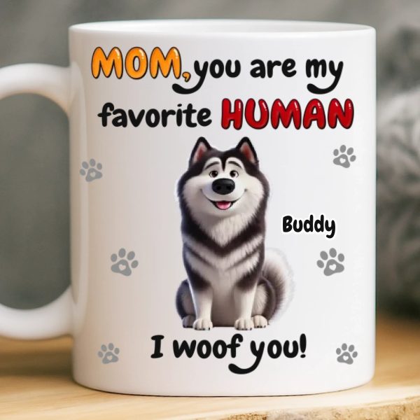 Custom Mug - Personalized Birthday Gifts For Dog Lovers, Dog Dad And Mom - Love Comes On Four Paws Custom Mug - Personalized Birthday Gifts For Dog Lovers, Dog Dad And Mom - Love Comes On Four Paws