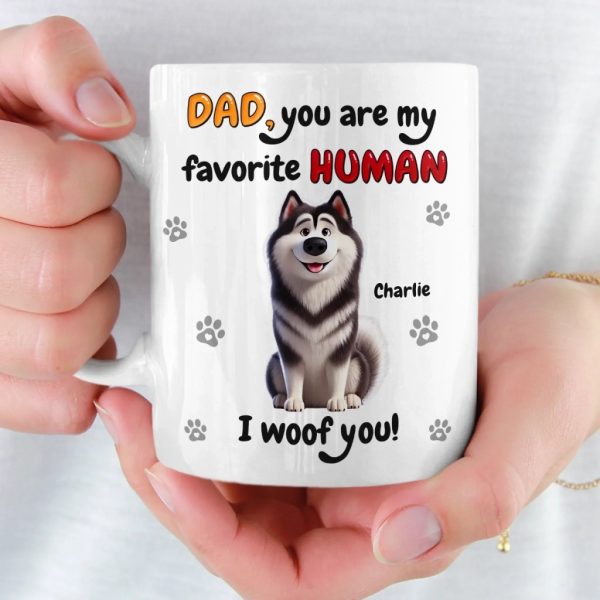 Custom Mug - Personalized Birthday Gifts For Dog Lovers, Dog Dad And Mom - Love Comes On Four Paws Custom Mug - Personalized Birthday Gifts For Dog Lovers, Dog Dad And Mom - Love Comes On Four Paws