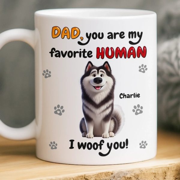 Custom Mug - Personalized Birthday Gifts For Dog Lovers, Dog Dad And Mom - Love Comes On Four Paws Custom Mug - Personalized Birthday Gifts For Dog Lovers, Dog Dad And Mom - Love Comes On Four Paws