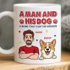 Custom Mug - Personalized Birthday Gifts For Dog Lovers, Dog Dad And Mom - Love Comes With Fur And Paws