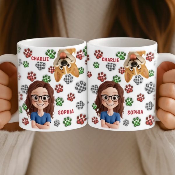 Custom Mug - Personalized Birthday Gifts For Dog Lovers, Dog Dad And Mom - More Dogs Less Worries Custom Mug - Personalized Birthday Gifts For Dog Lovers, Dog Dad And Mom - More Dogs Less Worries