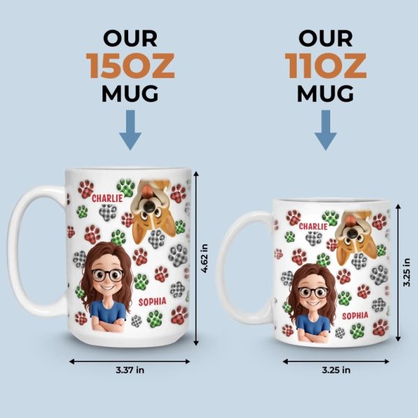 Custom Mug - Personalized Birthday Gifts For Dog Lovers, Dog Dad And Mom - More Dogs Less Worries Custom Mug - Personalized Birthday Gifts For Dog Lovers, Dog Dad And Mom - More Dogs Less Worries