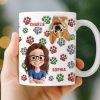 Custom Mug - Personalized Birthday Gifts For Dog Lovers, Dog Dad And Mom - More Dogs Less Worries Custom Mug - Personalized Birthday Gifts For Dog Lovers, Dog Dad And Mom - More Dogs Less Worries