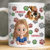 Custom Mug - Personalized Birthday Gifts For Dog Lovers, Dog Dad And Mom - More Dogs Less Worries Custom Mug - Personalized Birthday Gifts For Dog Lovers, Dog Dad And Mom - More Dogs Less Worries