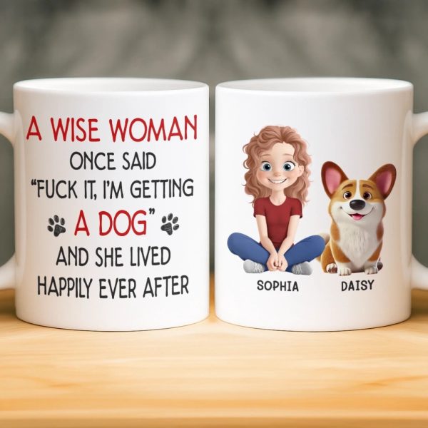 Custom Mug - Personalized Birthday Gifts For Dog Lovers, Dog Dad And Mom - My Heart Has Four Paws Custom Mug - Personalized Birthday Gifts For Dog Lovers, Dog Dad And Mom - My Heart Has Four Paws