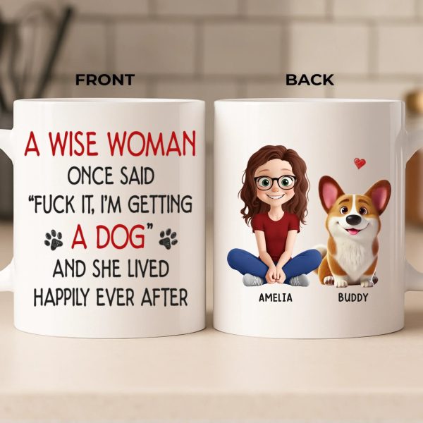 Custom Mug - Personalized Birthday Gifts For Dog Lovers, Dog Dad And Mom - My Heart Has Four Paws Custom Mug - Personalized Birthday Gifts For Dog Lovers, Dog Dad And Mom - My Heart Has Four Paws
