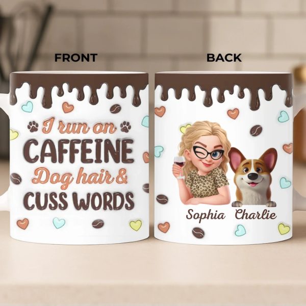Custom Mug - Personalized Birthday Gifts For Dog Lovers, Dog Dad And Mom - Proud Dog Mom Custom Mug - Personalized Birthday Gifts For Dog Lovers, Dog Dad And Mom - Proud Dog Mom