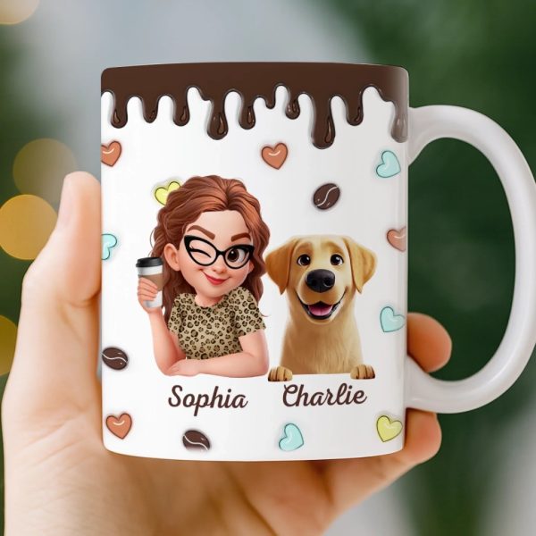 Custom Mug - Personalized Birthday Gifts For Dog Lovers, Dog Dad And Mom - Proud Dog Mom Custom Mug - Personalized Birthday Gifts For Dog Lovers, Dog Dad And Mom - Proud Dog Mom