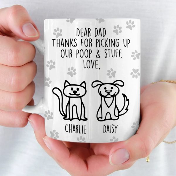 Custom Mug - Personalized Birthday Gifts For Dog Lovers, Dog Dad And Mom - Respect The Poop Scooper Custom Mug - Personalized Birthday Gifts For Dog Lovers, Dog Dad And Mom - Respect The Poop Scooper