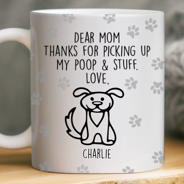 Custom Mug - Personalized Birthday Gifts For Dog Lovers, Dog Dad And Mom - Respect The Poop Scooper Custom Mug - Personalized Birthday Gifts For Dog Lovers, Dog Dad And Mom - Respect The Poop Scooper