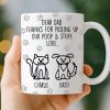 Custom Mug - Personalized Birthday Gifts For Dog Lovers, Dog Dad And Mom - Respect The Poop Scooper Custom Mug - Personalized Birthday Gifts For Dog Lovers, Dog Dad And Mom - Respect The Poop Scooper