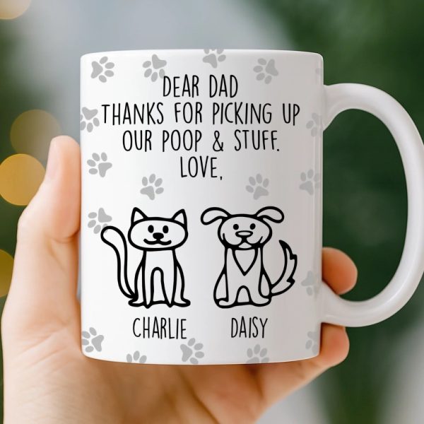 Custom Mug - Personalized Birthday Gifts For Dog Lovers, Dog Dad And Mom - Respect The Poop Scooper Custom Mug - Personalized Birthday Gifts For Dog Lovers, Dog Dad And Mom - Respect The Poop Scooper