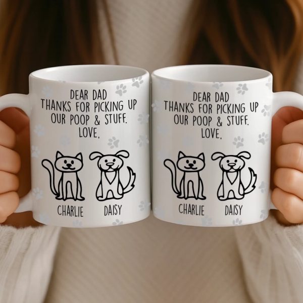 Custom Mug - Personalized Birthday Gifts For Dog Lovers, Dog Dad And Mom - Respect The Poop Scooper Custom Mug - Personalized Birthday Gifts For Dog Lovers, Dog Dad And Mom - Respect The Poop Scooper