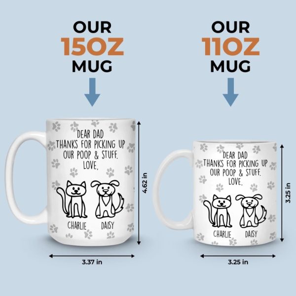 Custom Mug - Personalized Birthday Gifts For Dog Lovers, Dog Dad And Mom - Respect The Poop Scooper Custom Mug - Personalized Birthday Gifts For Dog Lovers, Dog Dad And Mom - Respect The Poop Scooper