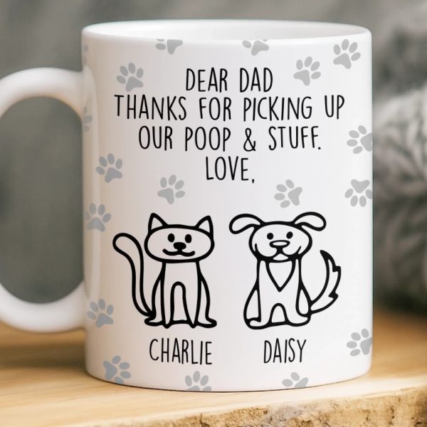 Custom Mug - Personalized Birthday Gifts For Dog Lovers, Dog Dad And Mom - Respect The Poop Scooper Custom Mug - Personalized Birthday Gifts For Dog Lovers, Dog Dad And Mom - Respect The Poop Scooper