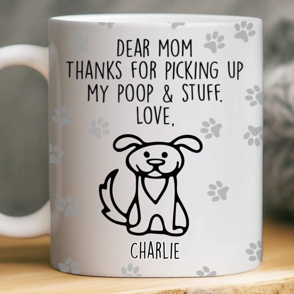 Custom Mug - Personalized Birthday Gifts For Dog Lovers, Dog Dad And Mom - Respect The Poop Scooper Custom Mug - Personalized Birthday Gifts For Dog Lovers, Dog Dad And Mom - Respect The Poop Scooper