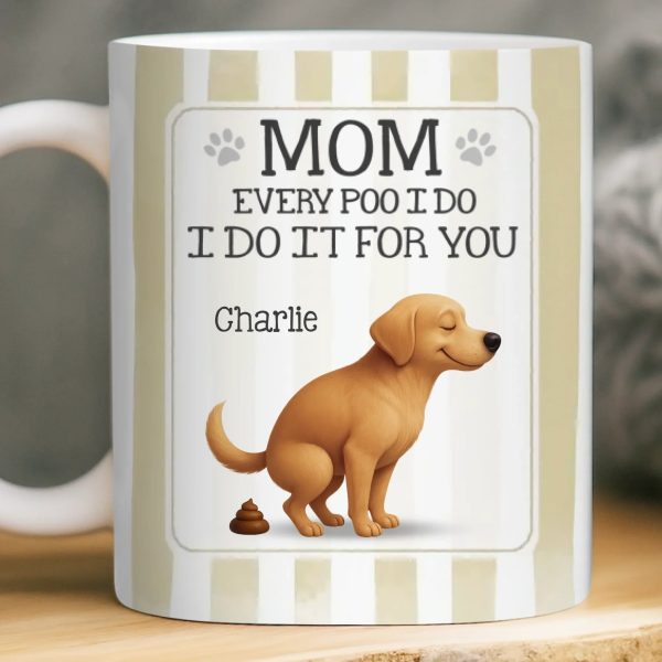 Custom Mug - Personalized Birthday Gifts For Dog Lovers, Dog Dad And Mom - The Poop Prince Strikes Again