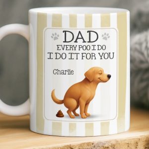 Custom Mug - Personalized Birthday Gifts For Dog Lovers, Dog Dad And Mom - The Poop Prince Strikes Again