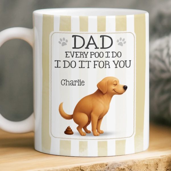 Custom Mug - Personalized Birthday Gifts For Dog Lovers, Dog Dad And Mom - The Poop Prince Strikes Again