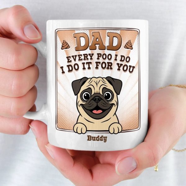 Custom Mug - Personalized Birthday Gifts For Dog Lovers, Dog Dad And Mom - True Service Dog Custom Mug - Personalized Birthday Gifts For Dog Lovers, Dog Dad And Mom - True Service Dog