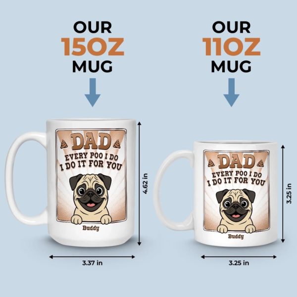 Custom Mug - Personalized Birthday Gifts For Dog Lovers, Dog Dad And Mom - True Service Dog Custom Mug - Personalized Birthday Gifts For Dog Lovers, Dog Dad And Mom - True Service Dog