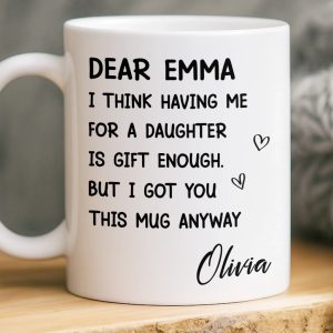 Custom Mug - Personalized Birthday Gifts For Mom, Dad - You Make My World Better