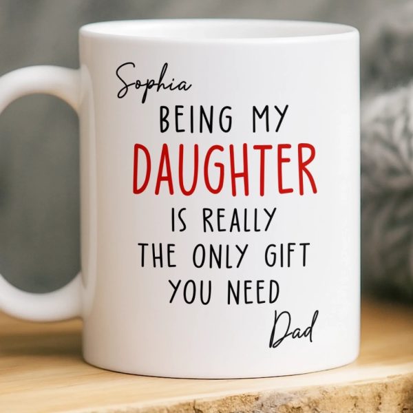 Custom Mug - Personalized Birthday Gifts For Mom, Dad, Son, Daughter - Growing With You Feels Magical Custom Mug - Personalized Birthday Gifts For Mom, Dad, Son, Daughter - Growing With You Feels Magical