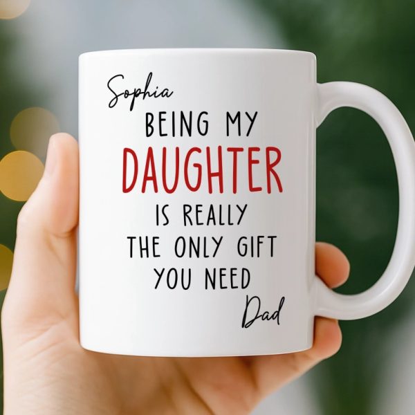 Custom Mug - Personalized Birthday Gifts For Mom, Dad, Son, Daughter - Growing With You Feels Magical Custom Mug - Personalized Birthday Gifts For Mom, Dad, Son, Daughter - Growing With You Feels Magical