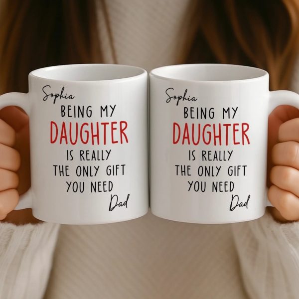Custom Mug - Personalized Birthday Gifts For Mom, Dad, Son, Daughter - Growing With You Feels Magical Custom Mug - Personalized Birthday Gifts For Mom, Dad, Son, Daughter - Growing With You Feels Magical