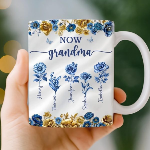 Custom Mug - Personalized Birthday Gifts For Mom, Grandma - Heart Full Of Love Custom Mug - Personalized Birthday Gifts For Mom, Grandma - Heart Full Of Love